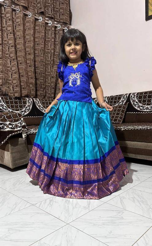 NEW LAUNCING KIDS LEHENGA CHOLI silk Surat wholesale bulk kids clothing.